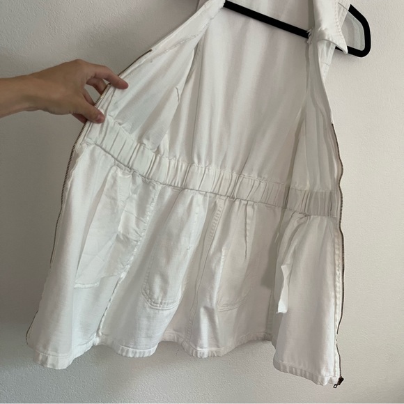 Show Me Your MuMu White Tank Denim Dress With White and Gold Belt - Picture 7 of 7